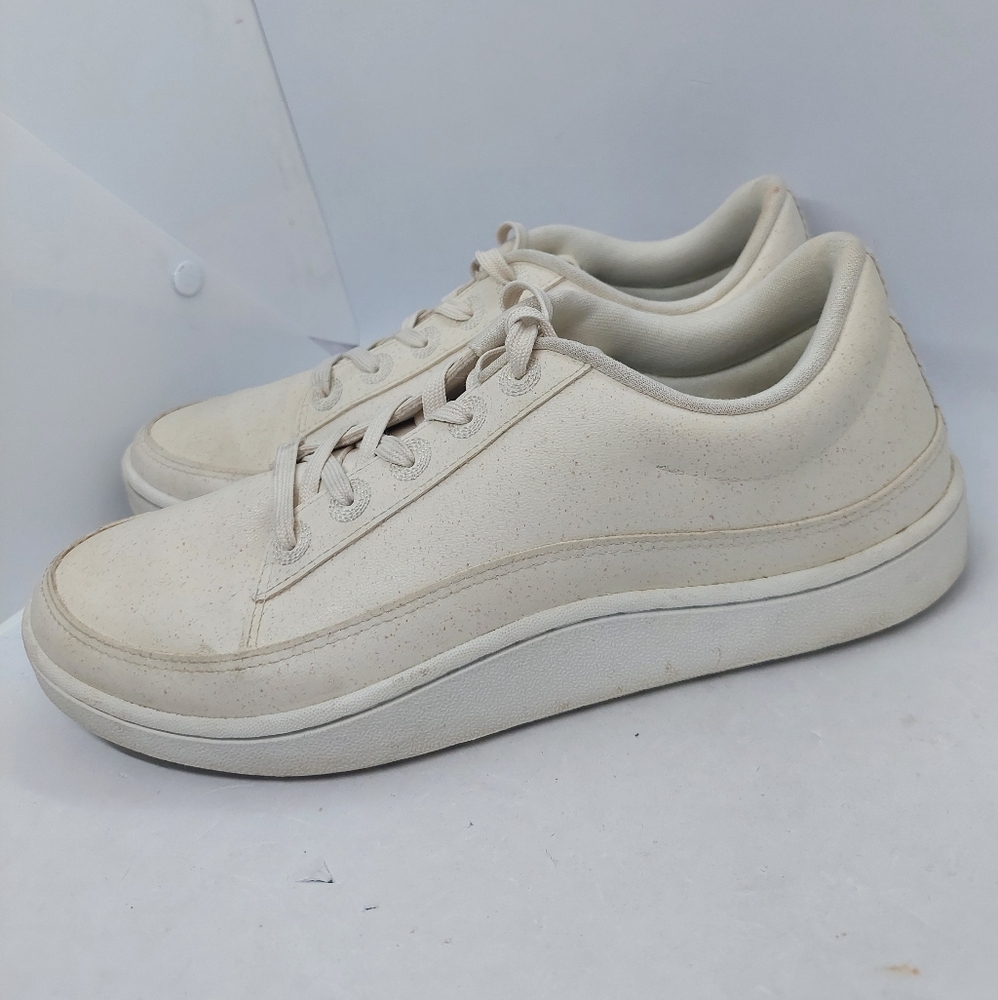 Allbirds Plant Pacer Sneakers Seafoam Womens Size 9 Lace Up Beige Casual Shoes